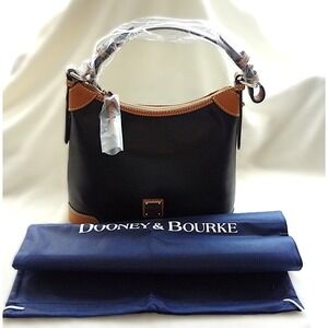 Dooney & Bourke Wexford‎ Leather Sm Hobo Bag Black Shoulder Bag Handbag Purse